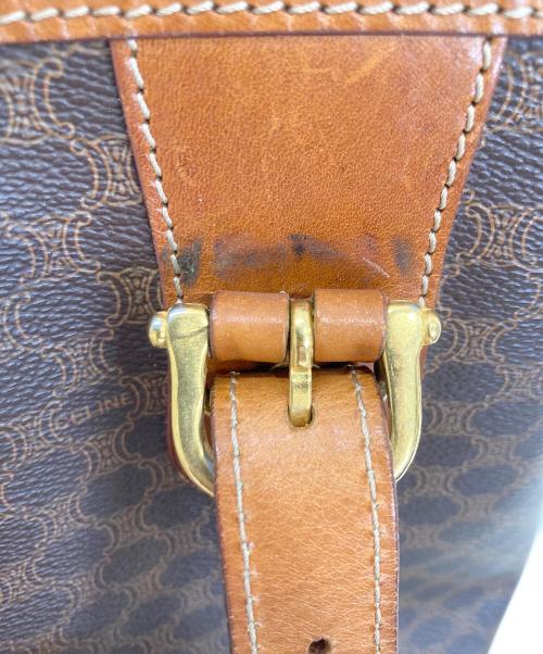 CELINE（セリーヌ）CELINE (セリーヌ) マカダム柄トートバッグ ブラウンの古着・服飾アイテム