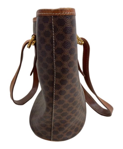 CELINE（セリーヌ）CELINE (セリーヌ) マカダム柄トートバッグ ブラウンの古着・服飾アイテム
