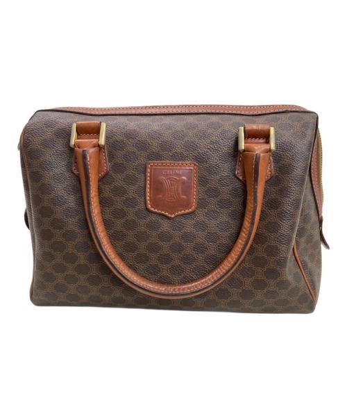 CELINE（セリーヌ）CELINE (セリーヌ) マカダム柄ミニボストンバッグ ブラウンの古着・服飾アイテム