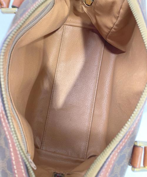 CELINE（セリーヌ）CELINE (セリーヌ) マカダム柄ミニボストンバッグ ブラウンの古着・服飾アイテム