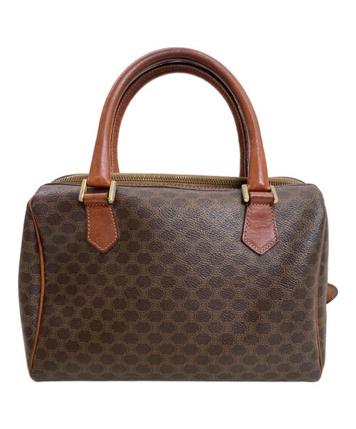 CELINE（セリーヌ）CELINE (セリーヌ) マカダム柄ミニボストンバッグ ブラウンの古着・服飾アイテム