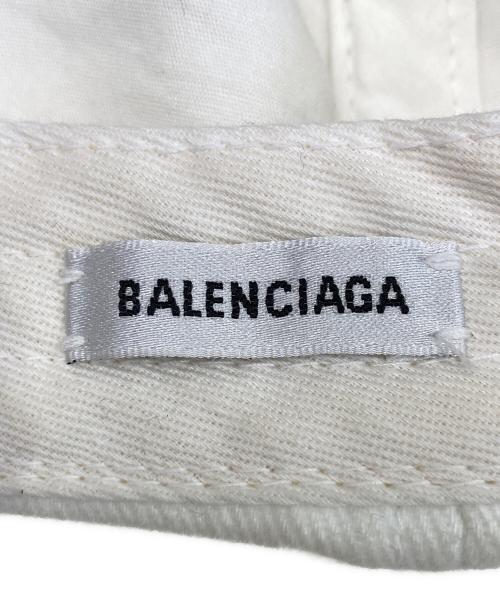 BALENCIAGA（バレンシアガ）BALENCIAGA (バレンシアガ) ロゴキャップ ホワイト サイズ:Lの古着・服飾アイテム
