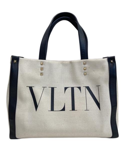 VALENTINO GARAVANI（ヴァレンティノ・ガラヴァーニ）VALENTINO GARAVANI (ヴァレンティノ・ガラヴァーニ) ハンドバッグ アイボリー×ブラック サイズ:-の古着・服飾アイテム