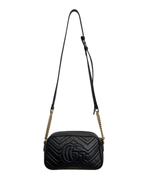 GUCCI（グッチ）GUCCI (グッチ) GGマーモント スモール カメラバッグ ブラック サイズ:-の古着・服飾アイテム