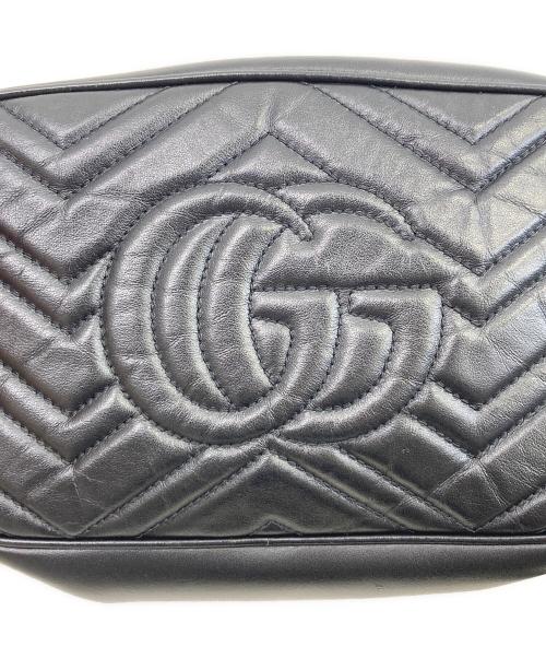 GUCCI（グッチ）GUCCI (グッチ) GGマーモント スモール カメラバッグ ブラック サイズ:-の古着・服飾アイテム