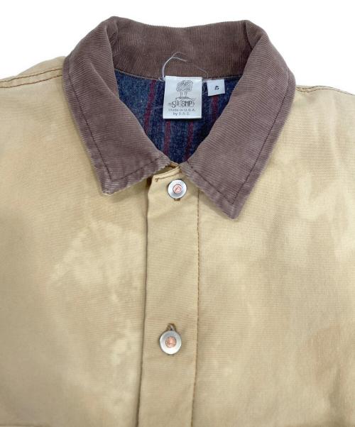 SMP CLOTHING（エスエムピークロージング）SMP CLOTHING (エスエムピークロージング) ステンシルダックジャケット ベージュ サイズ:42の古着・服飾アイテム
