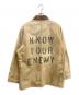 SMP CLOTHING (エスエムピークロージング) ステンシルダックジャケット ベージュ サイズ:42：40000円