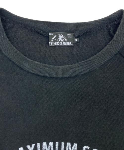 Hysteric Glamour（ヒステリックグラマー）Hysteric Glamour (ヒステリックグラマー) MAXIMUM SOUND pt T-SH/ラグランカットソー ブラック サイズ:Sの古着・服飾アイテム