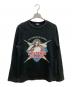 Hysteric Glamour（ヒステリックグラマー）の古着「MAXIMUM SOUND pt T-SH/ラグランカットソー」｜ブラック