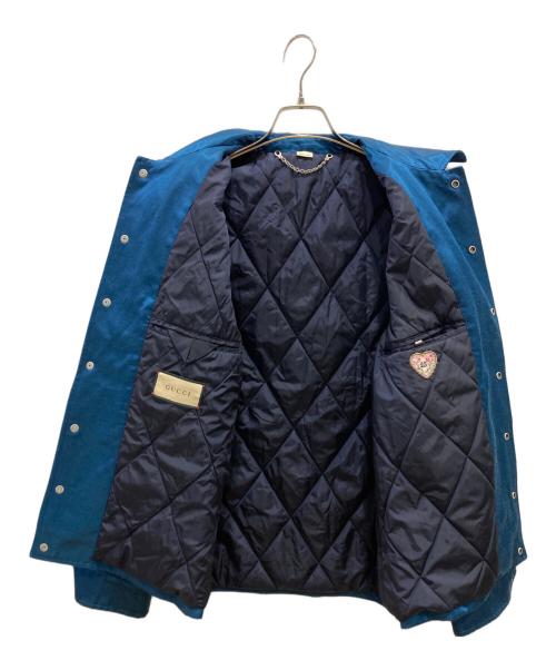 GUCCI（グッチ）GUCCI (グッチ) Interlocking G Patch Windbreaker ブルー サイズ:48の古着・服飾アイテム