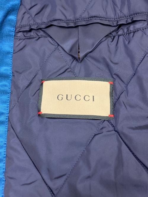 GUCCI（グッチ）GUCCI (グッチ) Interlocking G Patch Windbreaker ブルー サイズ:48の古着・服飾アイテム