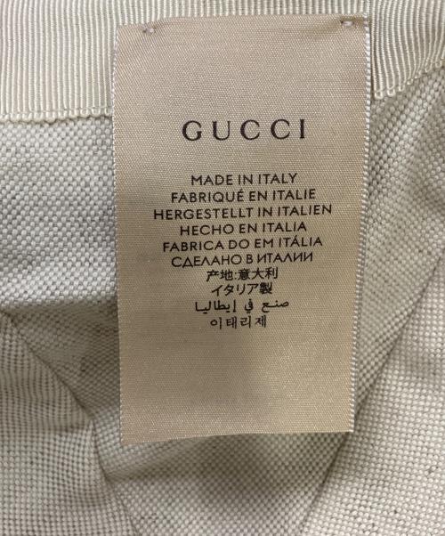 GUCCI（グッチ）GUCCI (グッチ) ハウンドトゥース インターロッキングG キャップ レッド サイズ:Sの古着・服飾アイテム