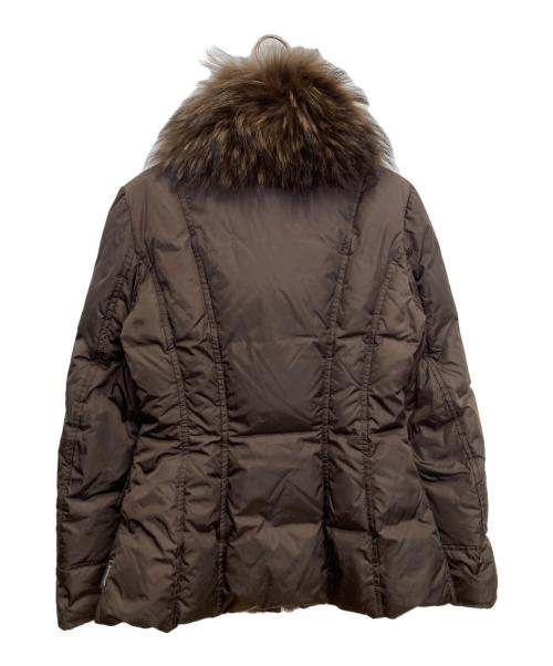 MONCLER（モンクレール）MONCLER (モンクレール) ファーダウンジャケット ブラウンの古着・服飾アイテム
