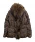 MONCLER（モンクレール）の古着「ファーダウンジャケット」｜ブラウン