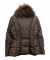 MONCLER (モンクレール) ファーダウンジャケット ブラウン：40000円