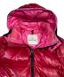 中古・古着 MONCLER (モンクレール) フーデッドダウンジャケット レッド：18000円