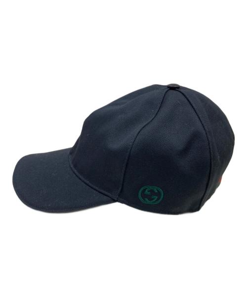 GUCCI（グッチ）GUCCI (グッチ) インターロッキングGキャップ ブラック サイズ:Sの古着・服飾アイテム