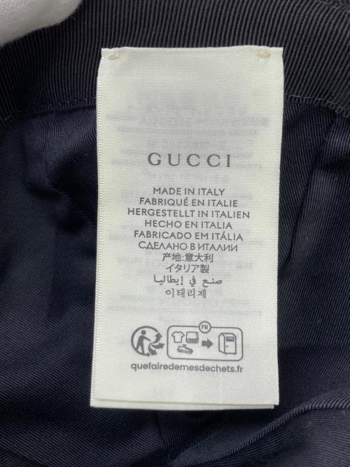 GUCCI（グッチ）GUCCI (グッチ) インターロッキングGキャップ ブラック サイズ:Sの古着・服飾アイテム