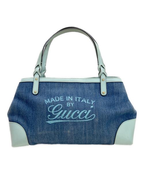 GUCCI（グッチ）GUCCI (グッチ) デニムトートバッグ インディゴ サイズ:-の古着・服飾アイテム