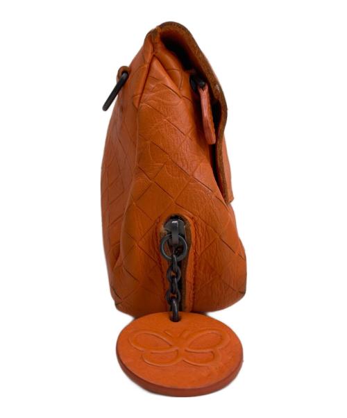 BOTTEGA VENETA（ボッテガベネタ）BOTTEGA VENETA (ボッテガベネタ) イントレッチオミラージュショルダーバッグ オレンジ サイズ:-の古着・服飾アイテム