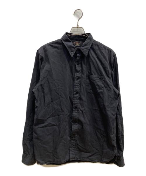 RRL（ダブルアールエル）RRL (ダブルアールエル) レギュラーカラーシャツ ブラック サイズ:Mの古着・服飾アイテム