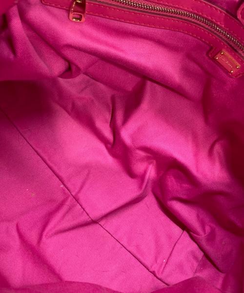 DOLCE & GABBANA（ドルチェ＆ガッバーナ）DOLCE & GABBANA (ドルチェ＆ガッバーナ) ラフィアトートバッグ ピンクの古着・服飾アイテム