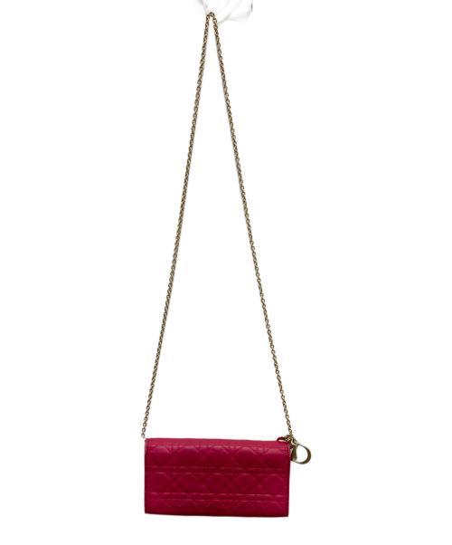 Christian Dior（クリスチャン ディオール）Christian Dior (クリスチャン ディオール) チェーンウォレット ピンク サイズ:-の古着・服飾アイテム