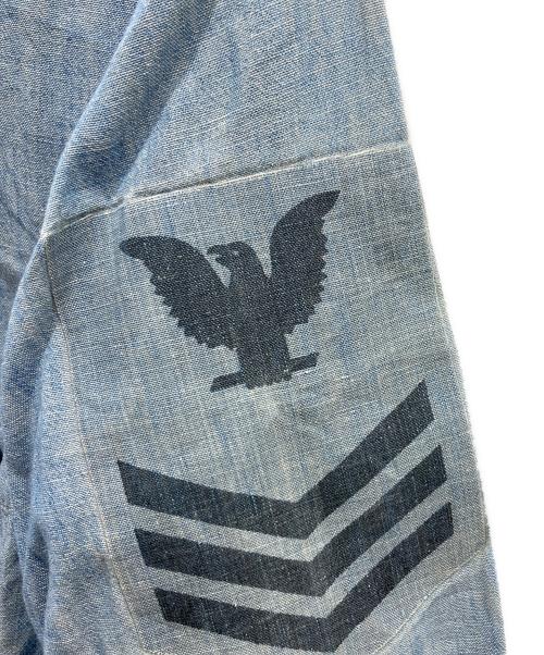 US NAVY（ユーエスネイビー）US NAVY (ユーエスネイビー) CHAMBRAY SHIRT/シャンブレーシャツ ブルー サイズ:-の古着・服飾アイテム