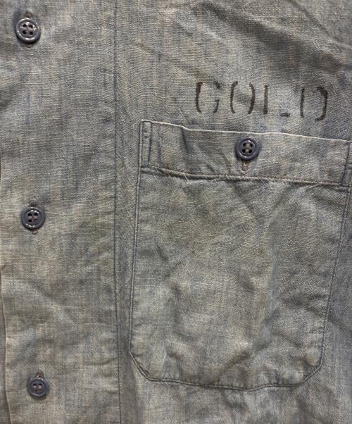 US NAVY（ユーエスネイビー）US NAVY (ユーエスネイビー) CHAMBRAY SHIRT/シャンブレーシャツ ブルー サイズ:-の古着・服飾アイテム