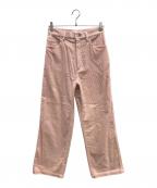 TODAYFULトゥデイフル）の古着「Chunky Corduroy Pants」｜ピンク
