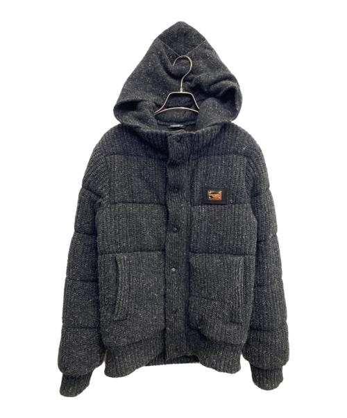 DOLCE & GABBANA（ドルチェ＆ガッバーナ）DOLCE & GABBANA (ドルチェ＆ガッバーナ) ニットジャケット グレー サイズ:44の古着・服飾アイテム