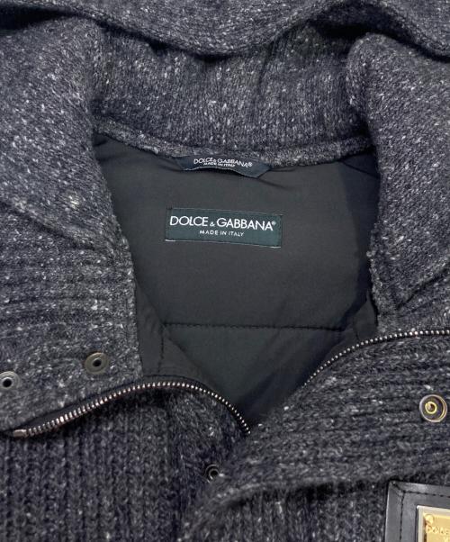 DOLCE & GABBANA（ドルチェ＆ガッバーナ）DOLCE & GABBANA (ドルチェ＆ガッバーナ) ニットジャケット グレー サイズ:44の古着・服飾アイテム