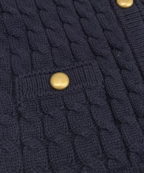 MONCLER（モンクレール）MONCLER (モンクレール) 金釦カーディガン ネイビー サイズ:Lの古着・服飾アイテム