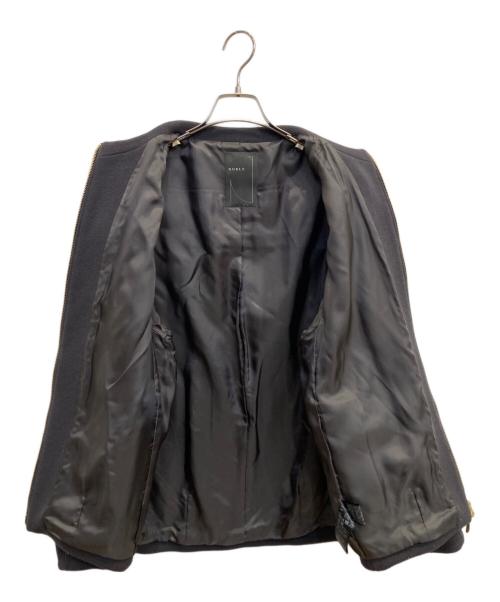 Noble（ノーブル）Noble (ノーブル) MTRレイズドネックジップコート グレー サイズ:Mの古着・服飾アイテム