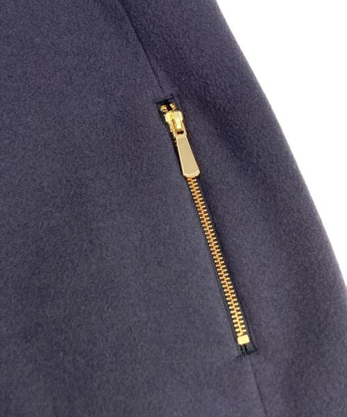 Noble（ノーブル）Noble (ノーブル) MTRレイズドネックジップコート グレー サイズ:Mの古着・服飾アイテム