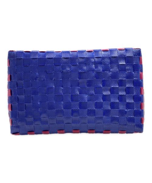 MARNI（マルニ）MARNI (マルニ) ジャージーハンドルバスケットバッグ ネイビー×ボルドー サイズ:-の古着・服飾アイテム