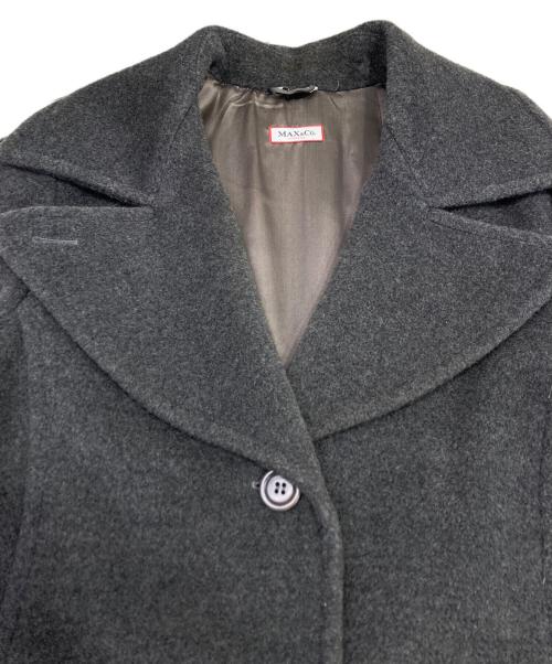 MAX&Co.（マックスアンドコー）MAX&Co. (マックスアンドコー) カシミヤ混チェスターコート グレー サイズ:40の古着・服飾アイテム