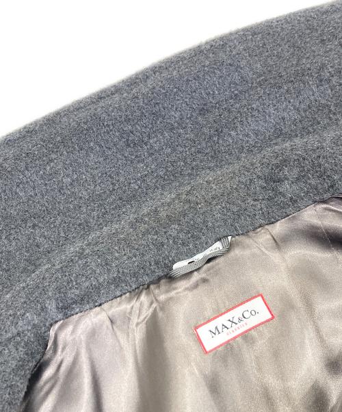 MAX&Co.（マックスアンドコー）MAX&Co. (マックスアンドコー) カシミヤ混チェスターコート グレー サイズ:40の古着・服飾アイテム