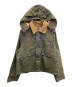 Barbourバブアー）の古着「クロップドオイルドジャケット」｜カーキ