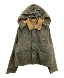 Barbour（バブアー）の古着「クロップドオイルドジャケット」｜カーキ