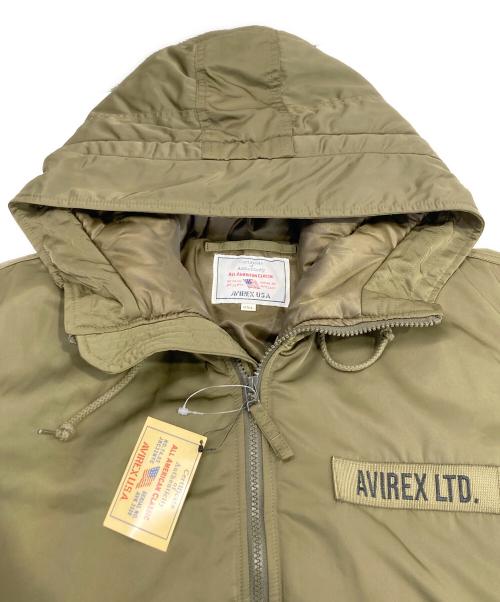 AVIREX（アヴィレックス）AVIREX (アヴィレックス) 中綿ジャケット カーキ サイズ:2XLの古着・服飾アイテム