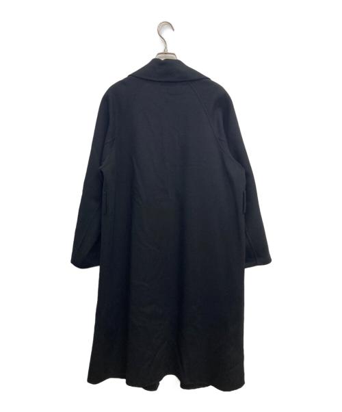 icB（アイシービー）icB (アイシービー) WoolRever ロングコート ブラック サイズ:Sの古着・服飾アイテム