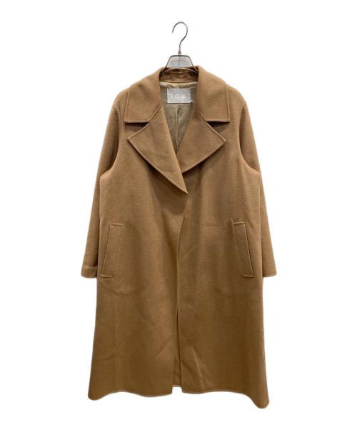 icB（アイシービー）icB (アイシービー) WoolRever ロングコート ベージュ サイズ:2の古着・服飾アイテム