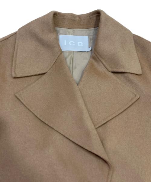 icB（アイシービー）icB (アイシービー) WoolRever ロングコート ベージュ サイズ:2の古着・服飾アイテム