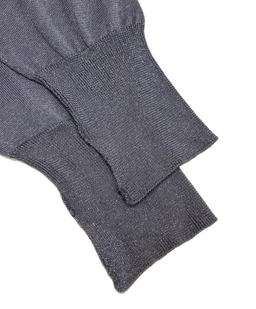 jieda（ジエダ）jieda (ジエダ) LAME ZIP UP KNIT グレー サイズ:2の古着・服飾アイテム