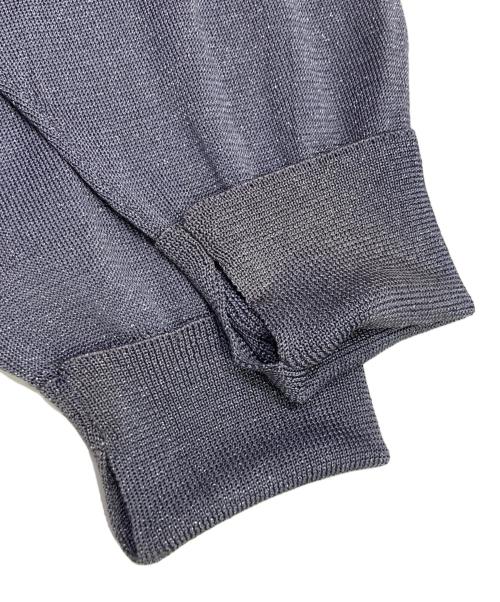 jieda（ジエダ）jieda (ジエダ) LAME ZIP UP KNIT グレー サイズ:2の古着・服飾アイテム