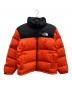 THE NORTH FACE（ザ ノース フェイス）の古着「ヌプシダウンジャケット」｜オレンジ