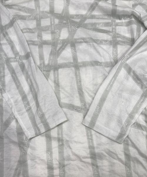 HERMES（エルメス）HERMES (エルメス) ボルデュックリボンカットソー ホワイト サイズ:Sの古着・服飾アイテム