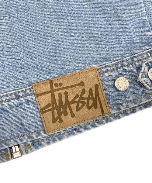 stussy（ステューシー）stussy (ステューシー) SS LINK WORK ZIP JACKET インディゴ サイズ:Lの古着・服飾アイテム