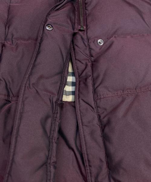 BURBERRY LONDON（バーバリーロンドン）BURBERRY LONDON (バーバリーロンドン) ダウンコート パープル サイズ:38の古着・服飾アイテム
